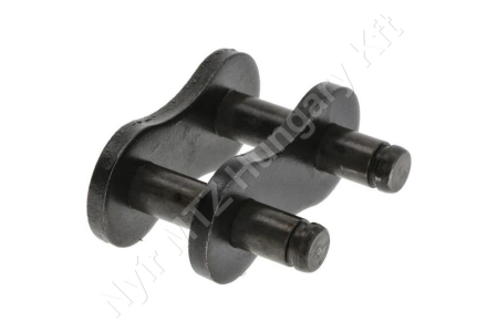 Összekötő láncszem ASA 80HE-1 egysoros (simplex) 1″ (25,4 mm) osztás 15,75 mm belső szélesség Ø15,88 mm görgő Ø7,92 mm csapszeg DIN 8188_150683