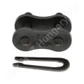 Összekötő láncszem ASA 80HE-1 egysoros (simplex) 1″ (25,4 mm) osztás 15,75 mm belső szélesség Ø15,88 mm görgő Ø7,92 mm csapszeg DIN 8188_150683