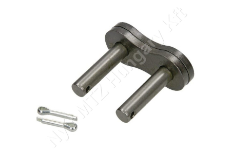 Összekötő láncszem ASA 80HE-1 egysoros (simplex) 1″ (25,4 mm) osztás 15,75 mm belső szélesség Ø15,88 mm görgő Ø7,92 mm csapszeg DIN 8188_150684