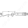 Rendsodró fog L=630 mm H=93 mm d=40 mm s=9 mm Deutz-Fahr_147062 Rendsodró fog L=630 mm H=93 mm d=40 mm s=9 mm Deutz-Fahr_147062