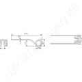 Rendkezelő fog L=380 mm H=105 mm d=60 mm s=10 mm Deutz-Fahr / Kubota / Kverneland / Taarup / Vicon_147073 Rendkezelő fog L=380 mm H=105 mm d=60 mm s=10 mm Deutz-Fahr / Kubota / Kverneland / Taarup / Vicon_147073