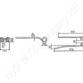 Rendkezelő fog L=375 mm H=113 mm d=42 mm s=9 mm PZ Original_147096 Rendkezelő fog L=375 mm H=113 mm d=42 mm s=9 mm PZ Original_147096