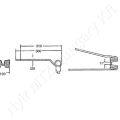 Rendkezelő fog L=360 mm H=100 mm d=42 mm s=9 mm jobb PZ_147110 Rendkezelő fog L=360 mm H=100 mm d=42 mm s=9 mm jobb PZ_147110