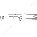 Rendkezelő fog L=378 mm H=111 mm d=42 mm s=9 mm bal PZ_147111 Rendkezelő fog L=378 mm H=111 mm d=42 mm s=9 mm bal PZ_147111