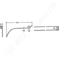 Rendsodró fog L=475 mm H=84 mm d=39 mm s=8 mm PZ_147114 Rendsodró fog L=475 mm H=84 mm d=39 mm s=8 mm PZ_147114