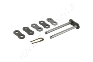 Összekötő láncszem egyenes 16B-3 háromsoros (triplex) 1″ (25,4 mm) osztás 17,02 mm belső szélesség Ø15,88 mm görgő Ø8,28 mm csapszeg DIN 8187