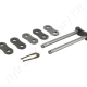 Összekötő láncszem egyenes 16B-3 háromsoros (triplex) 1″ (25,4 mm) osztás 17,02 mm belső szélesség Ø15,88 mm görgő Ø8,28 mm csapszeg DIN 8187