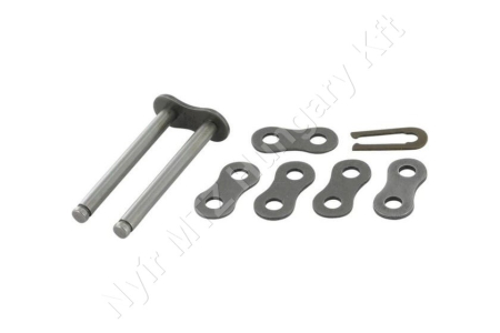 Összekötő láncszem egyenes 08B-3 háromsoros (triplex) 1/2″ (12,7 mm) osztás 5/16″ (7,75 mm) belső szélesség Ø8,51 mm görgő Ø4,45 mm csapszeg DIN 8187_150731