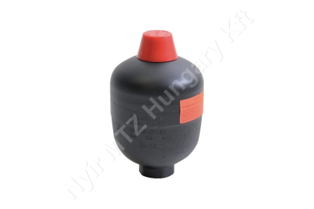 Hidroakkumulátor 0,35 liter p0=30 bar Pmax=210 bar G1/2″ hegesztett membrános_172047