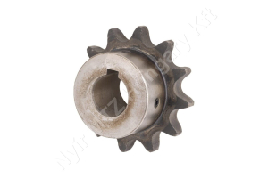Készre fúrt lánckerék aggyal 16B-1 egysoros (simplex) Z=20 1″ lánchoz 30 mm furat 8 mm reteszhorony
